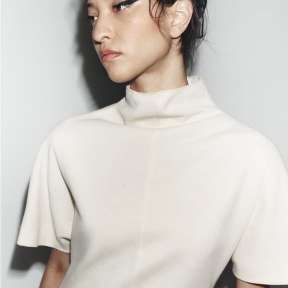 ZARA SHORT SLEEVE JUMPSUIT ZW COLLECTION - Picture 6 of 13